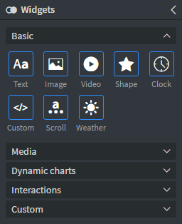 Widgets